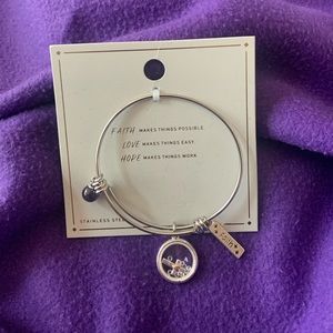 Silver Faith bracelet
